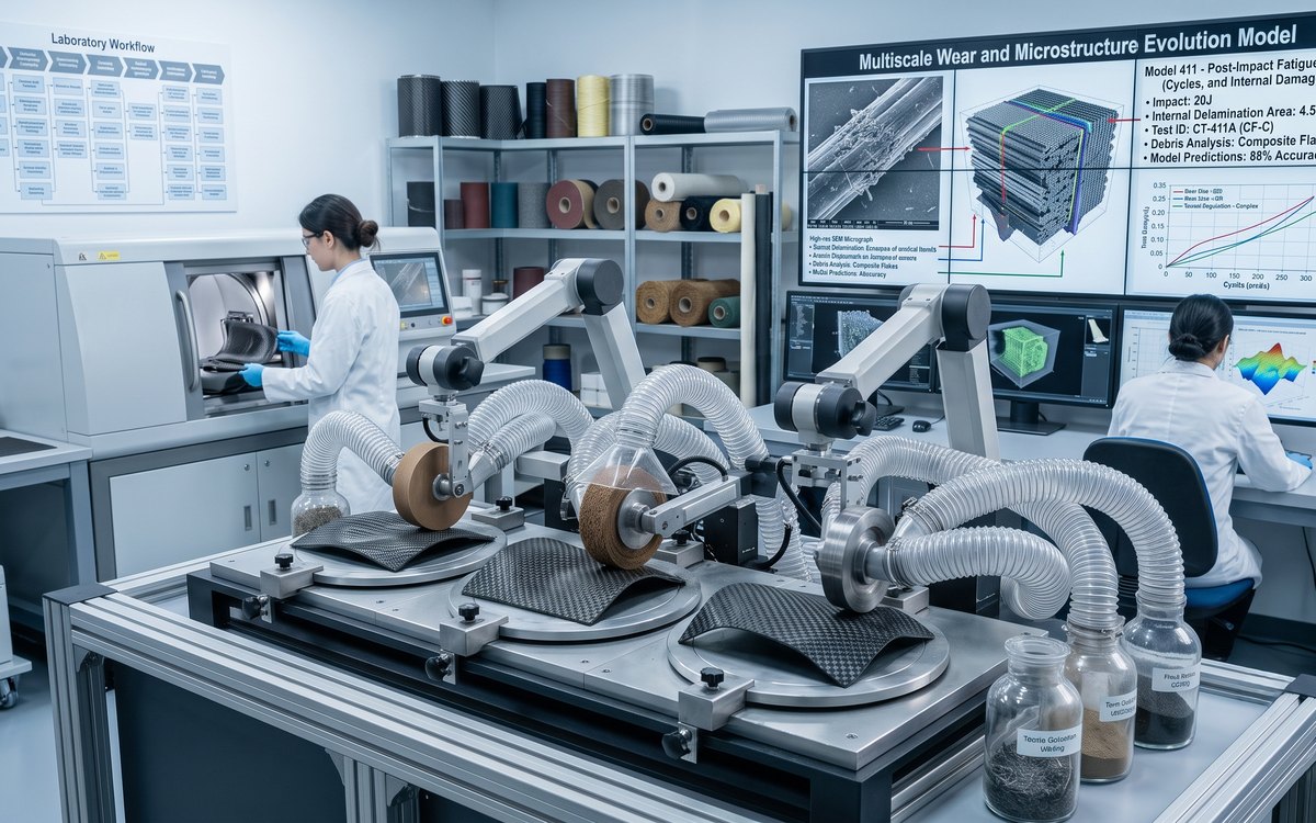 Laboratory workflow for abrasion and material wear analysis