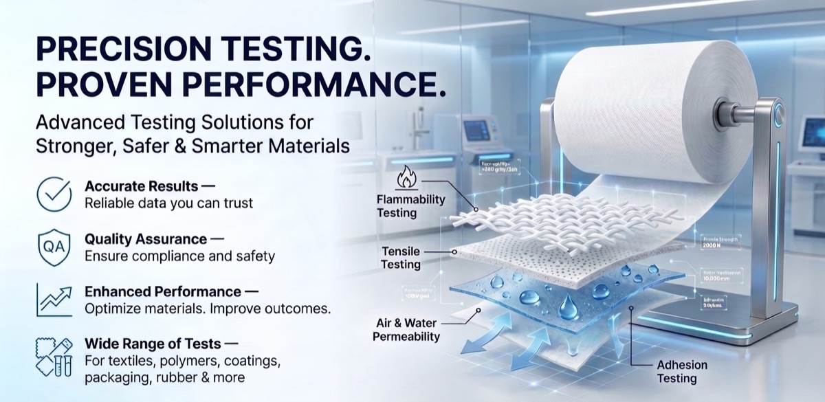 Advanced testing solutions for stronger safer nonwoven materials